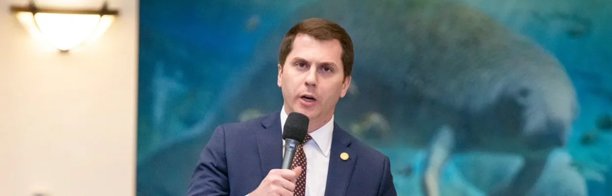 Rep. Sam Grego speaks about a bill in the Florida House of Representatives.