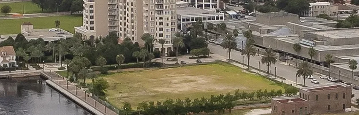 Aerial view of the site for a possible Hard Rock Hotel