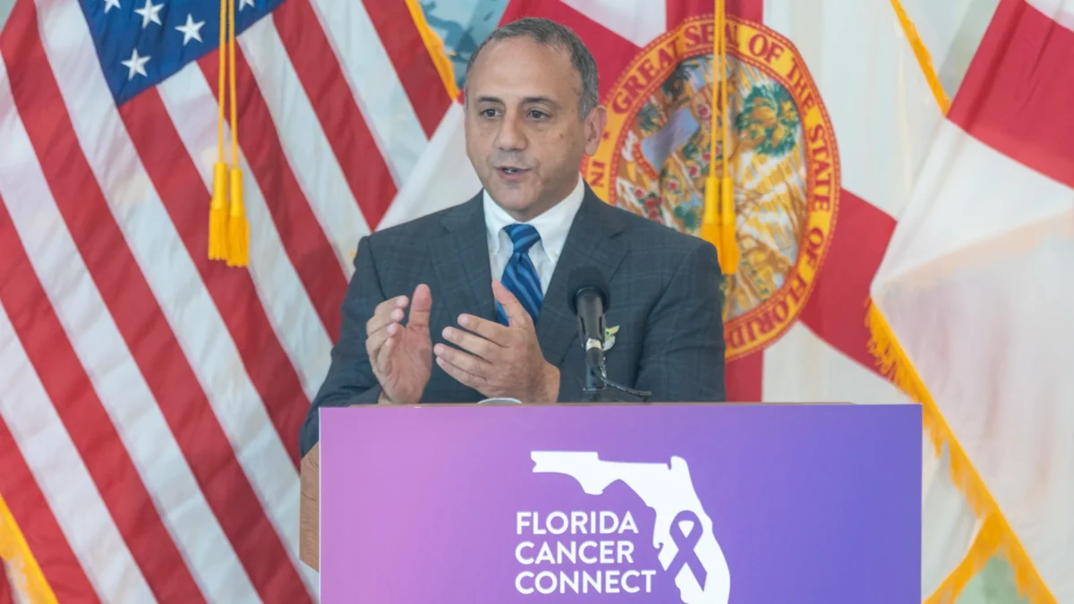 Mark Toney, vice president for medical affairs at Wolfson Children's Hospital, discusses the impact of $37.5 million in state funding for cancer research.