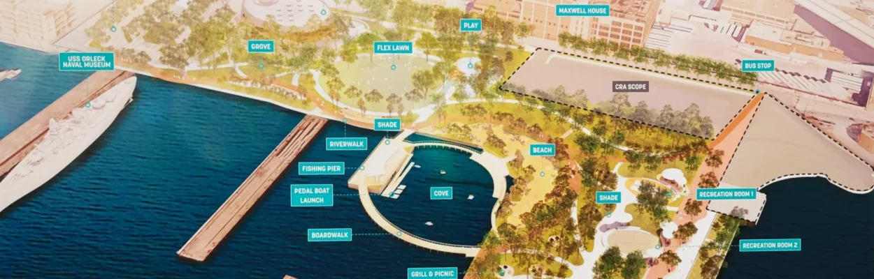 A diagram of Shipyards West Park