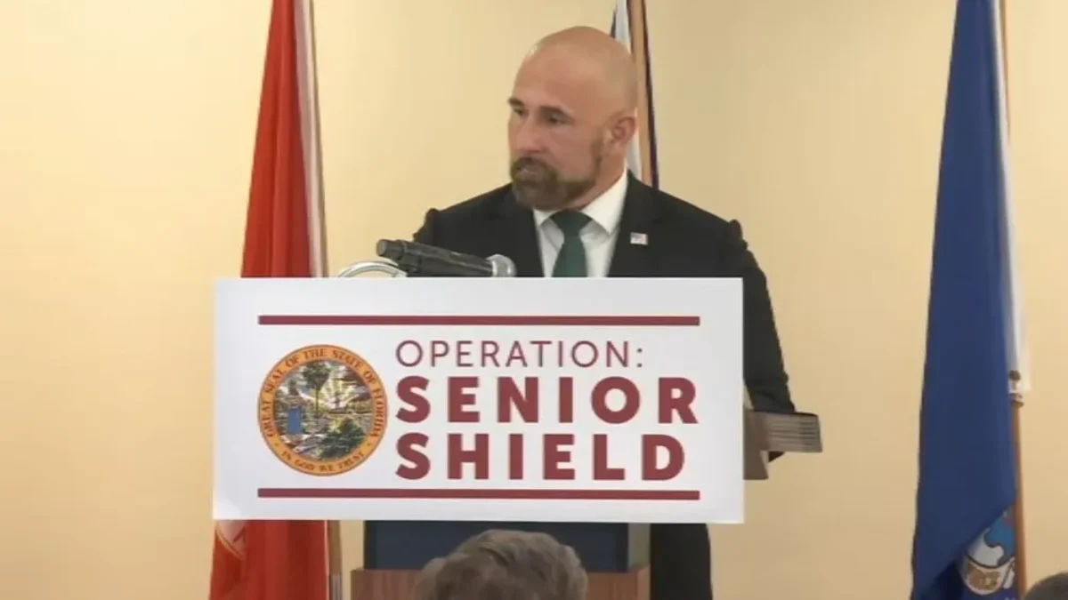 Lt. Gov. Jay Collins speaks about a new program to stop senior scams.