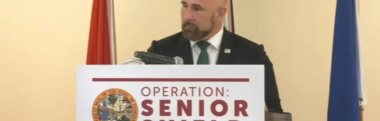 Lt. Gov. Jay Collins speaks about a new program to stop senior scams.