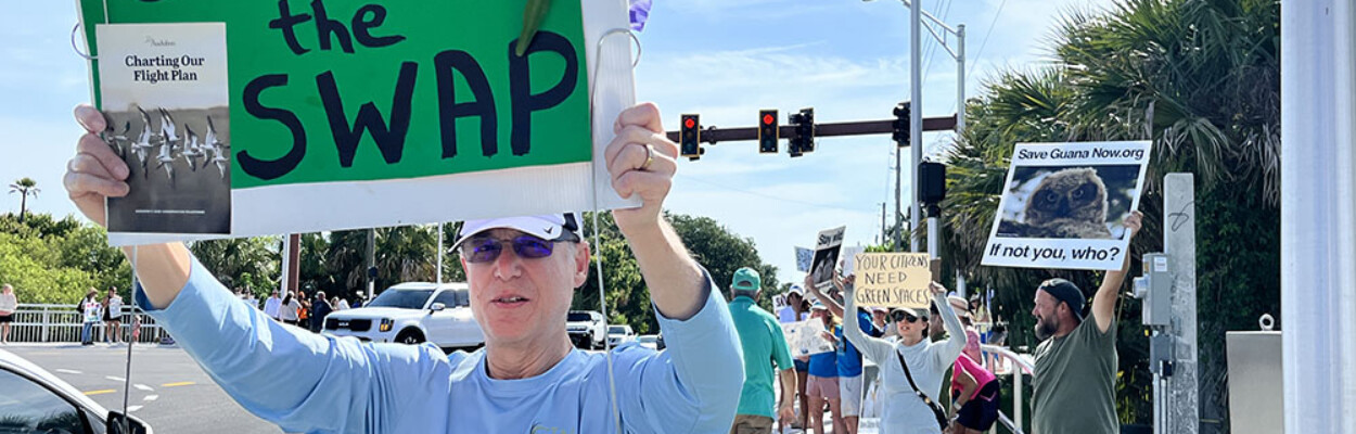 Guana land swap protest in Ponte Vedra Beach. May 2025