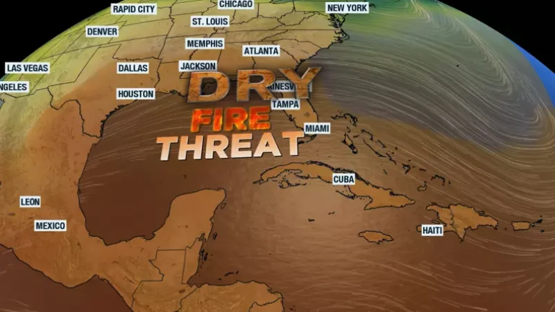 Featured image for “Wildfires and worsening drought spread across Florida”