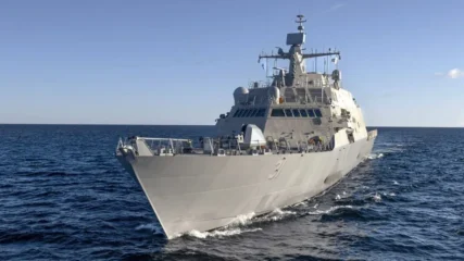 Featured image for “Final littoral combat ship — USS Cleveland — destined for Mayport”