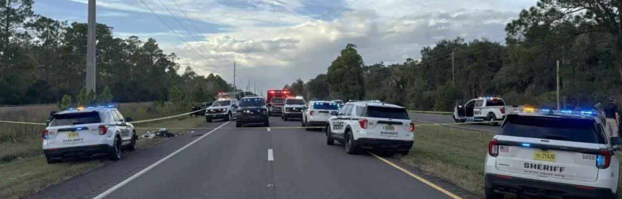 Scene on U.S. 1 after deputies shot gunman