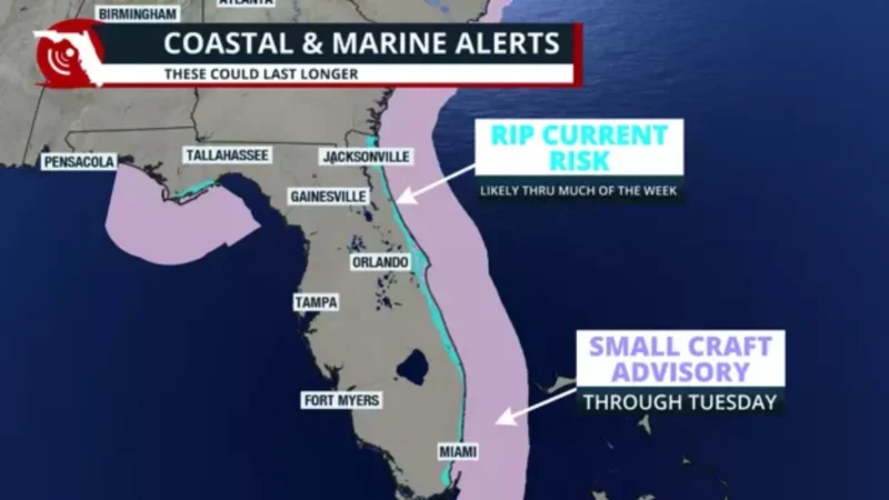 Featured image for “Rip currents and rough seas threaten Florida’s coast”
