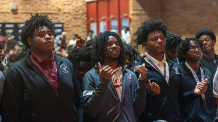 Featured image for “Raines football champions celebrated with pep rally and parade”