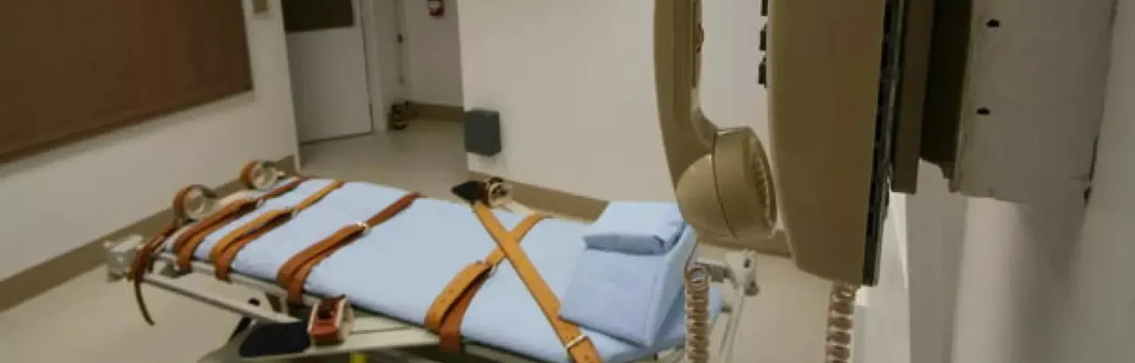 The bed in the death penalty room