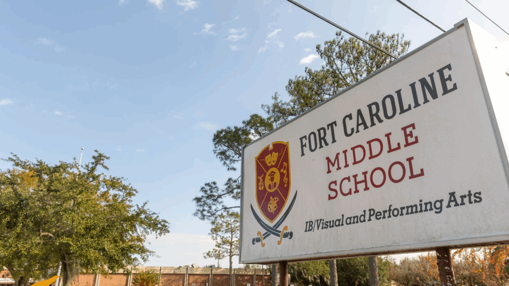 Fort Caroline Middle School could have to share space with the Schools of Hope program