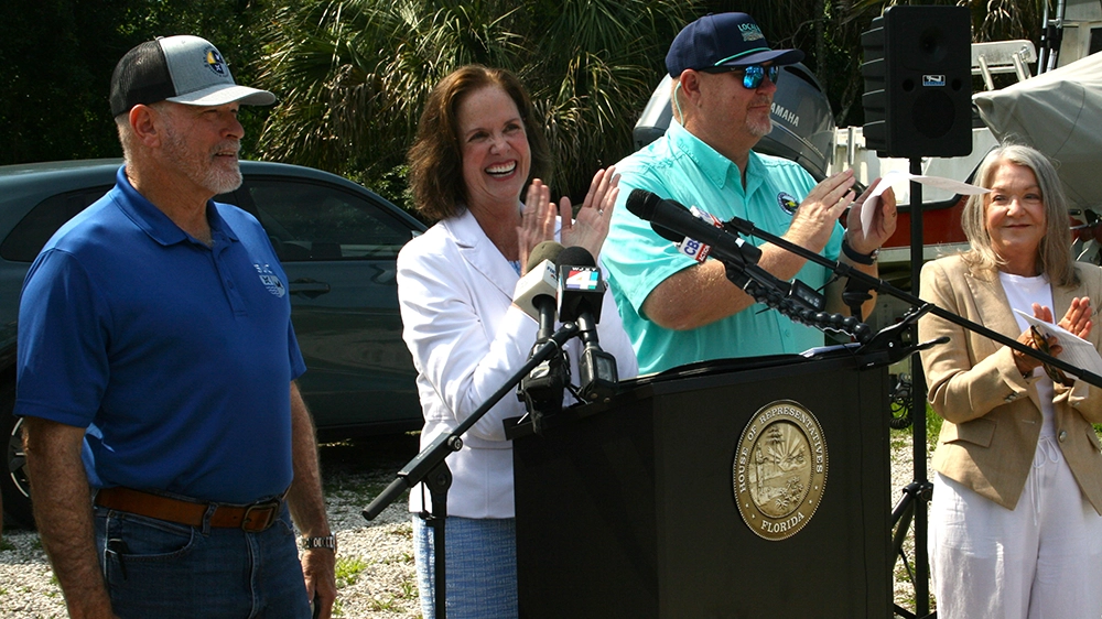Florida Rep. Kim Kendall speaking at an event. She says she wants to see changes in a controversial development law