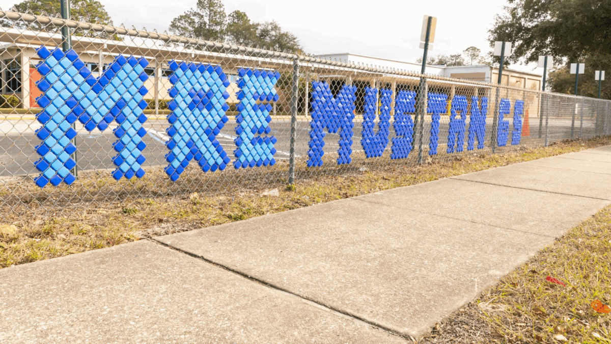 The fence in front of Merrill Road Elementary, which is on Mater Academy's list for Schools of Hope.