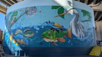 Featured image for “90-foot mural unveiled under Fuller Warren Bridge”