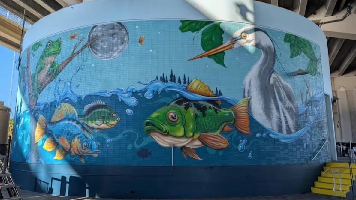 Featured image for “90-foot mural unveiled under Fuller Warren Bridge”