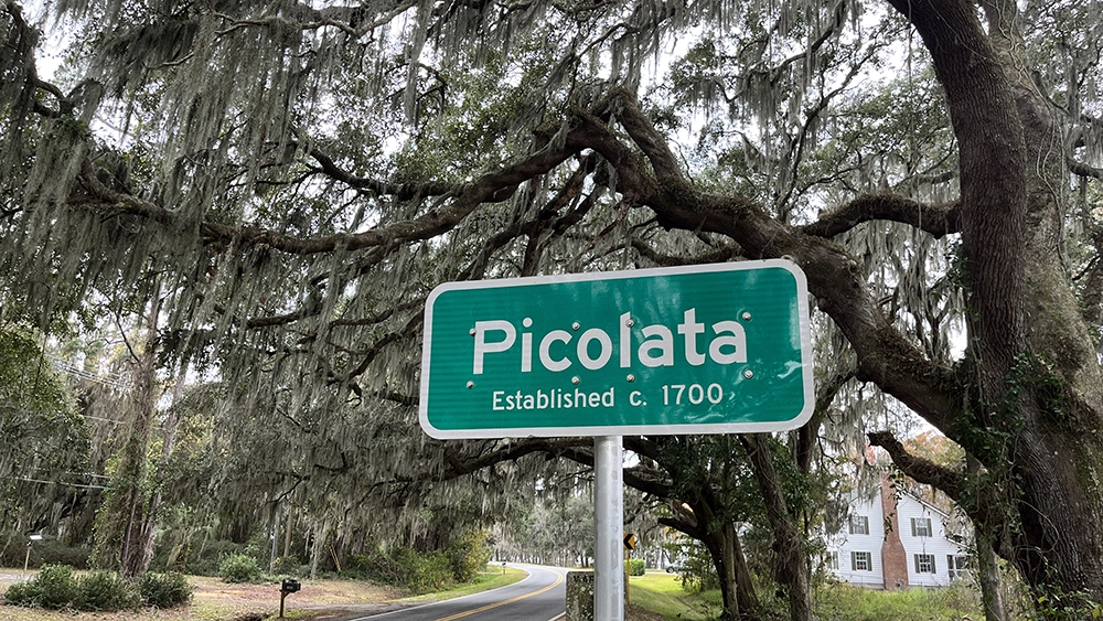 A Picolata sign on County Road 13.
