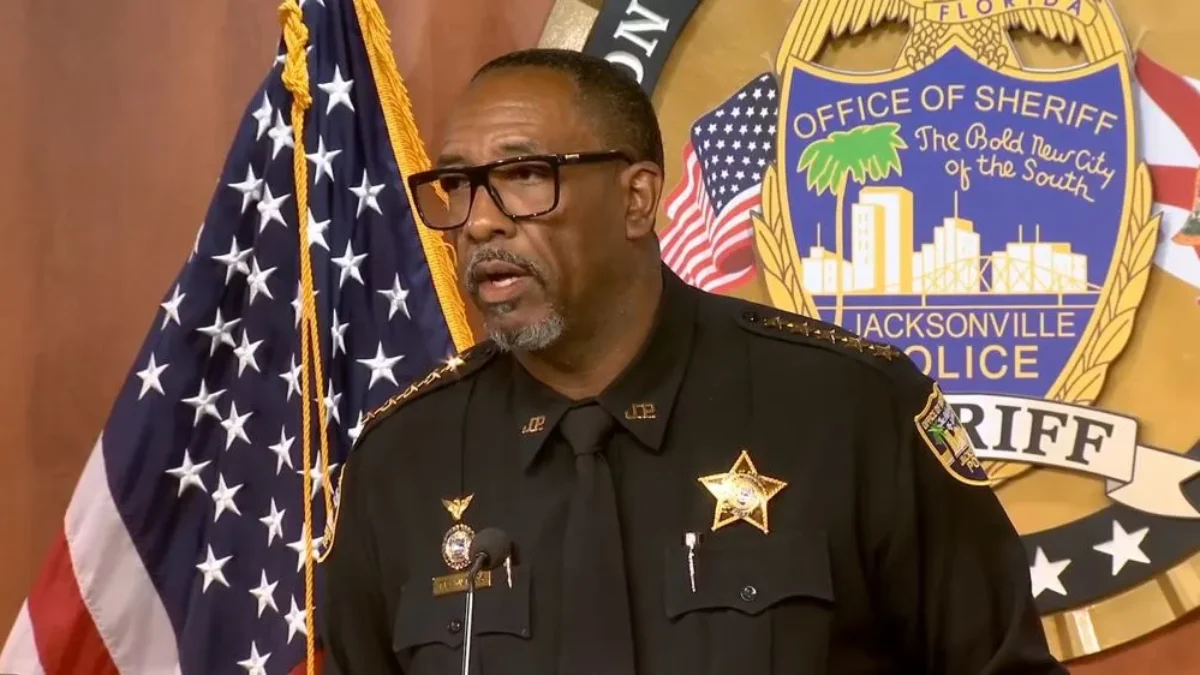 Sheriff T.K. Waters announces that an officer has been charged with stalking.