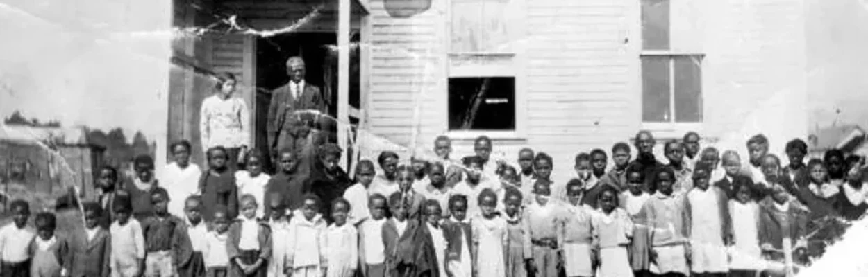 Historic photo of a North Riverside elementary school