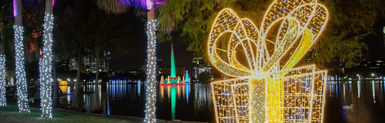 Holiday decorations in Orlando