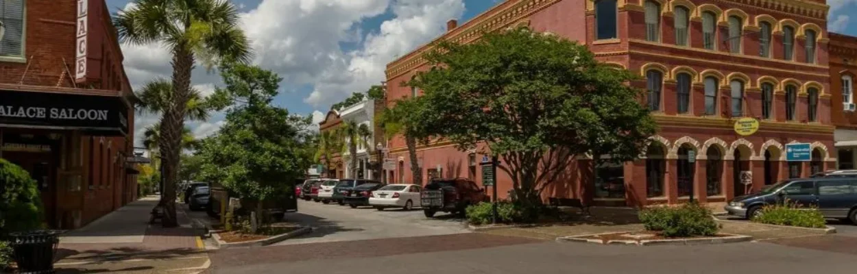 Historic downtown Fernandina Beach, where paid parking will begin this spring.