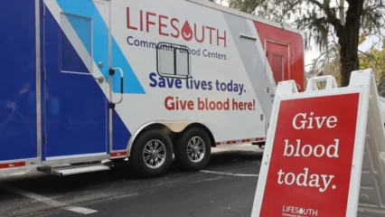 Featured image for “Blood donations sought as supply lags in Northeast Florida”