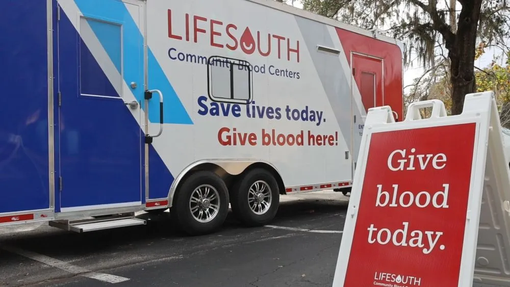 A LifeSouth blood donation site