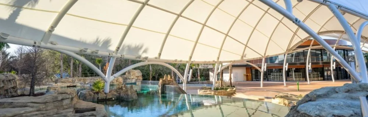 Jacksonville Zoo's new entrance and expanded manatee care site