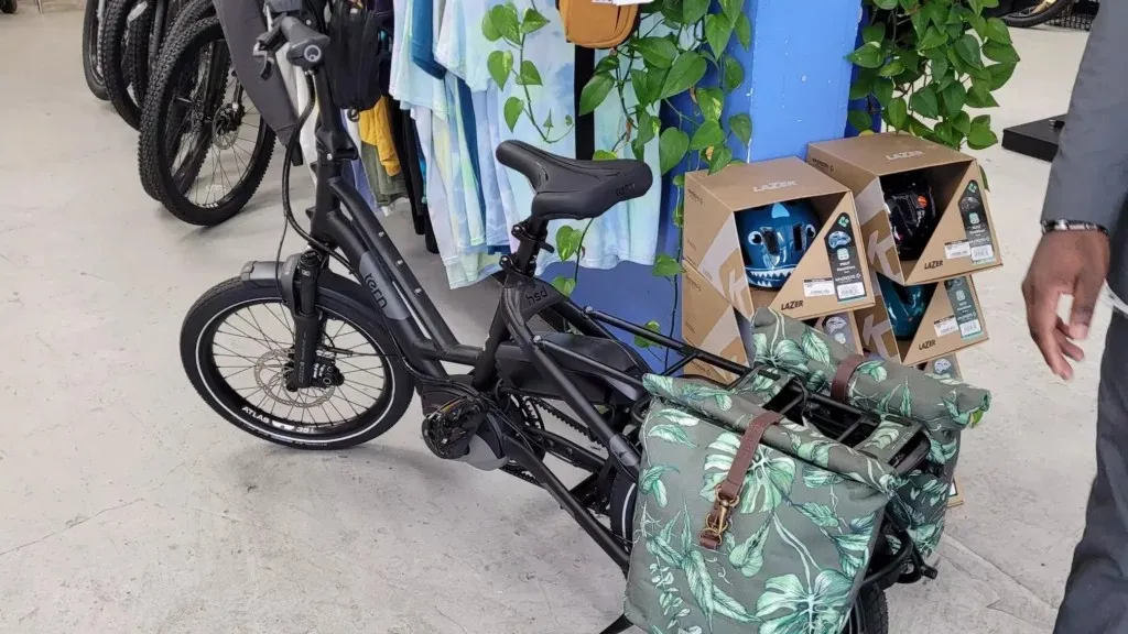 An e-bike in a store.
