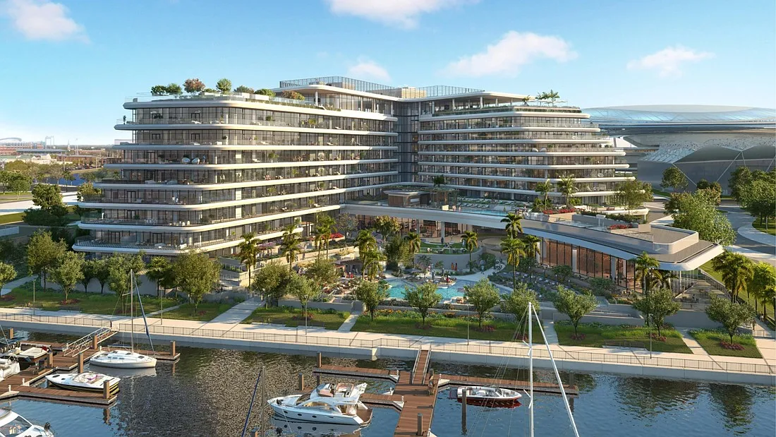 Illustration of the planned Four Seasons Hotel and Private Residences.