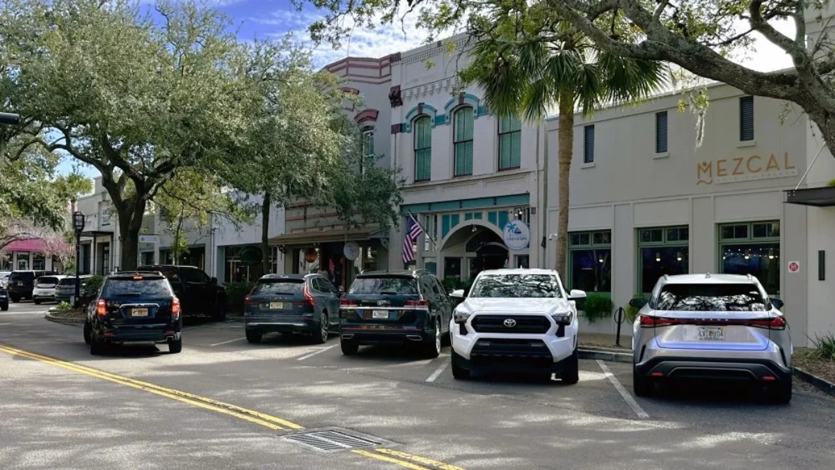 Centre Street, one of the areas affected by paid parking in Fernandina Beach.