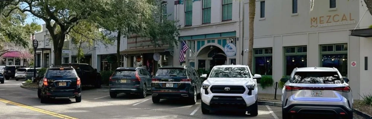 Centre Street, one of the areas affected by paid parking in Fernandina Beach.