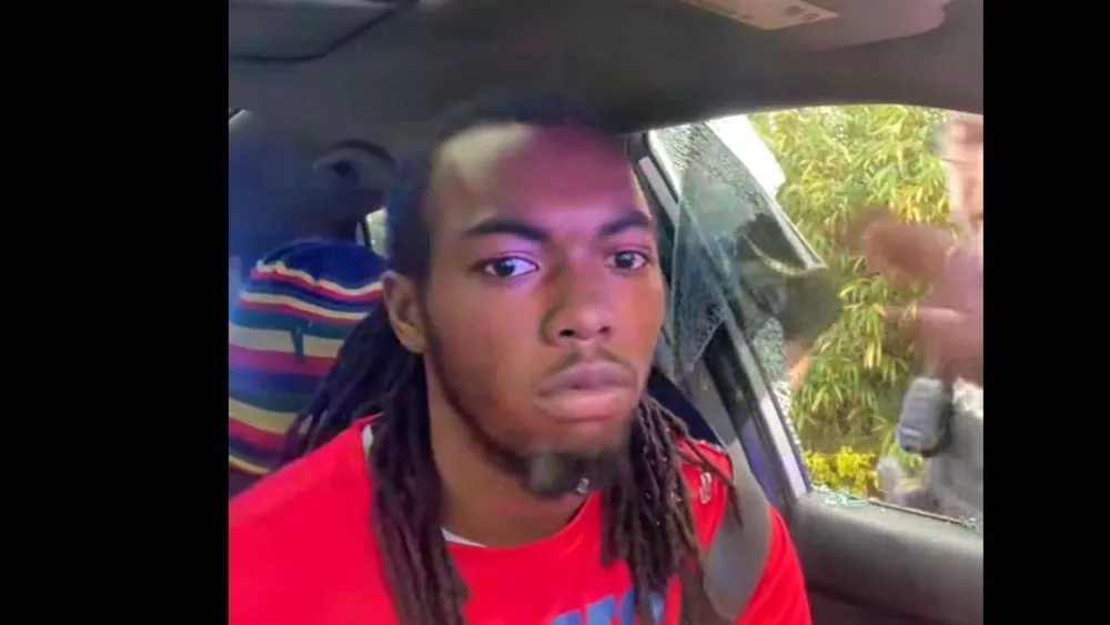 Will McNeil Jr. after he was punched during a traffic stop.