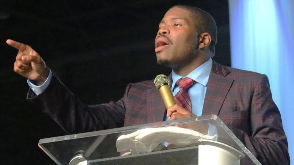 Jacksonville minister Brian Carn Jr., speaking in 2016.