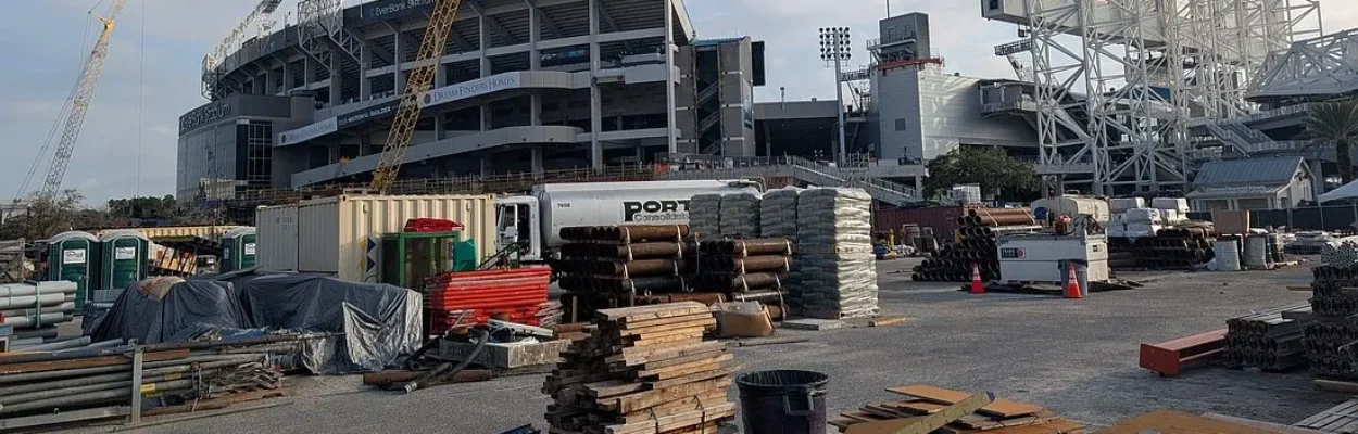 Construction at EverBank Stadium