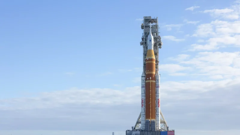 Featured image for “NASA’s moon rocket readies for Artemis astronaut mission”