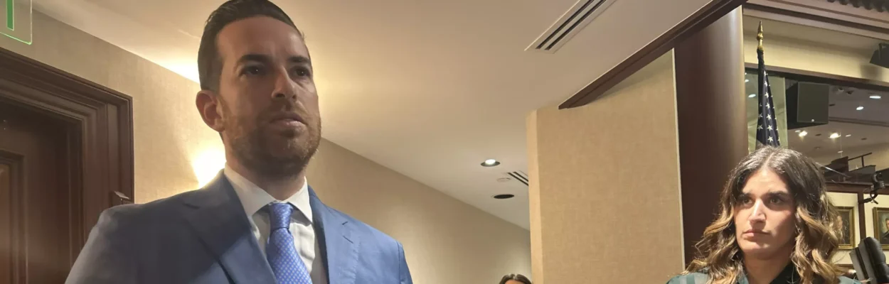 House Speaker Daniel Perez takes questions on the House floor after his chamber approved eight bills on Thursday, Jan. 15, 2026, the third day of Florida's legislative session.