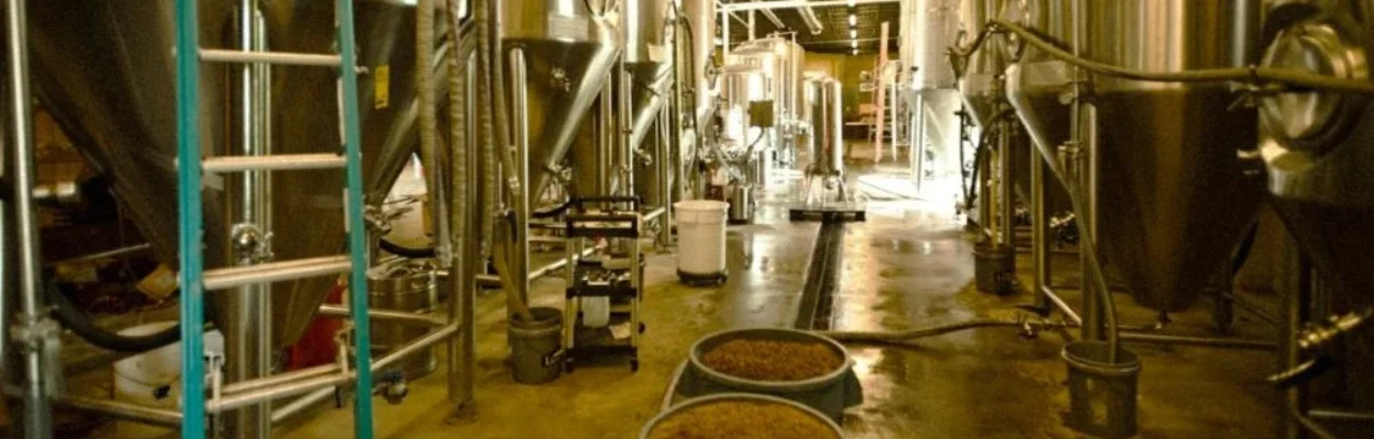 Brewing equipment at Intution Ale Works