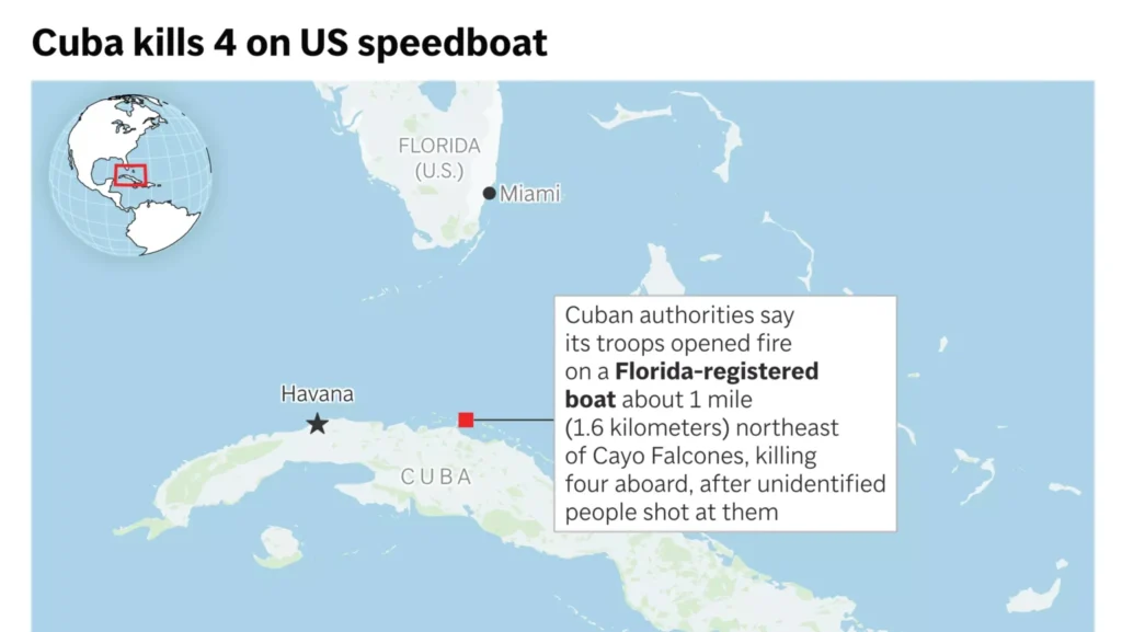 Cuba says 4 killed in speedboat were potential terrorists