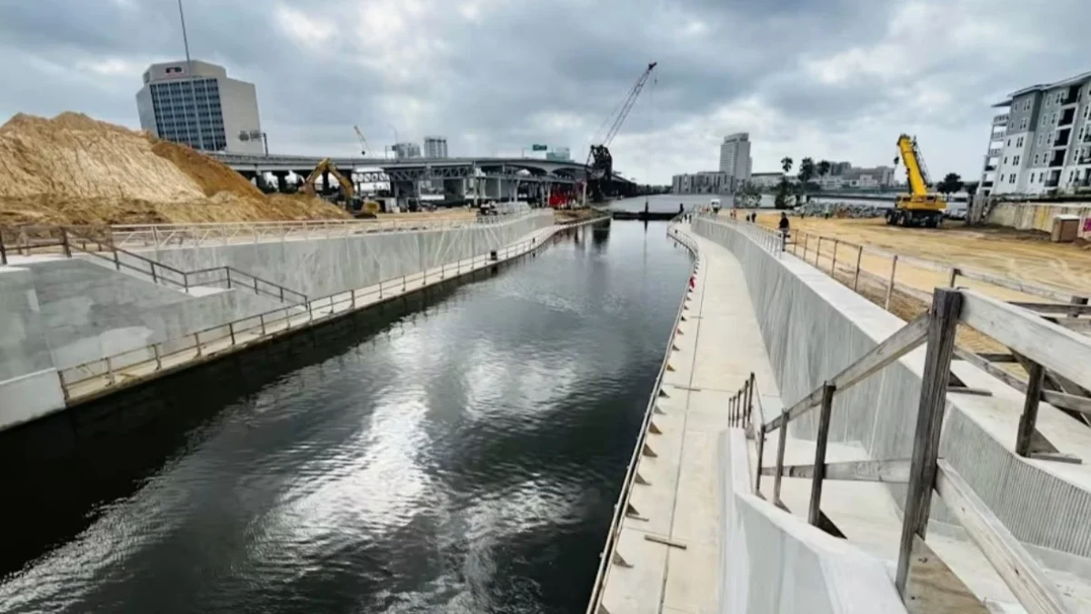 McCoys Creek in Downtown Jacksonville.