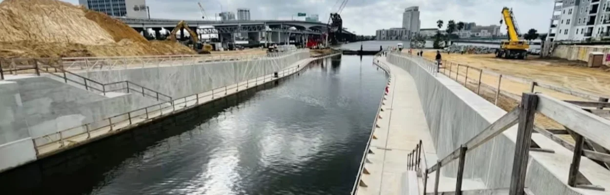 McCoys Creek in Downtown Jacksonville.