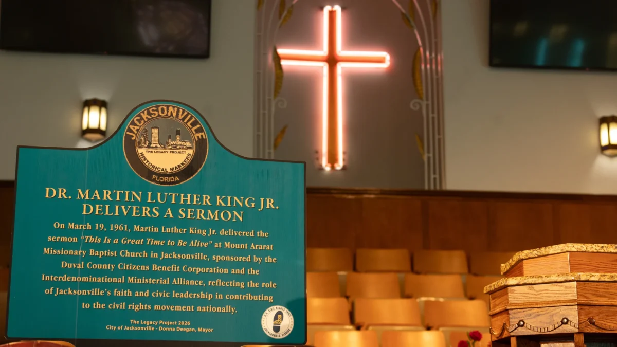 Mount Ararat Missionary Baptist Church, where the first Civil Rights Trail marker will be installed.