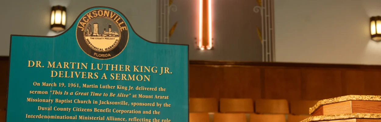 Mount Ararat Missionary Baptist Church, where the first Civil Rights Trail marker will be installed.