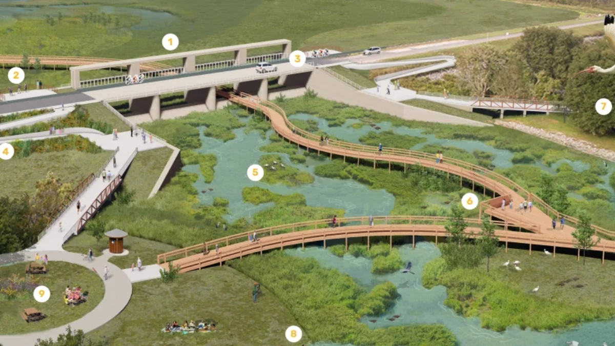 Conceptual rendering of Kirkpatrick Dam retrofit