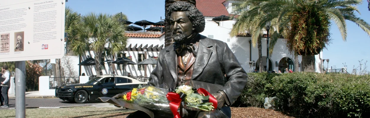 Statue of Frederick Douglass.