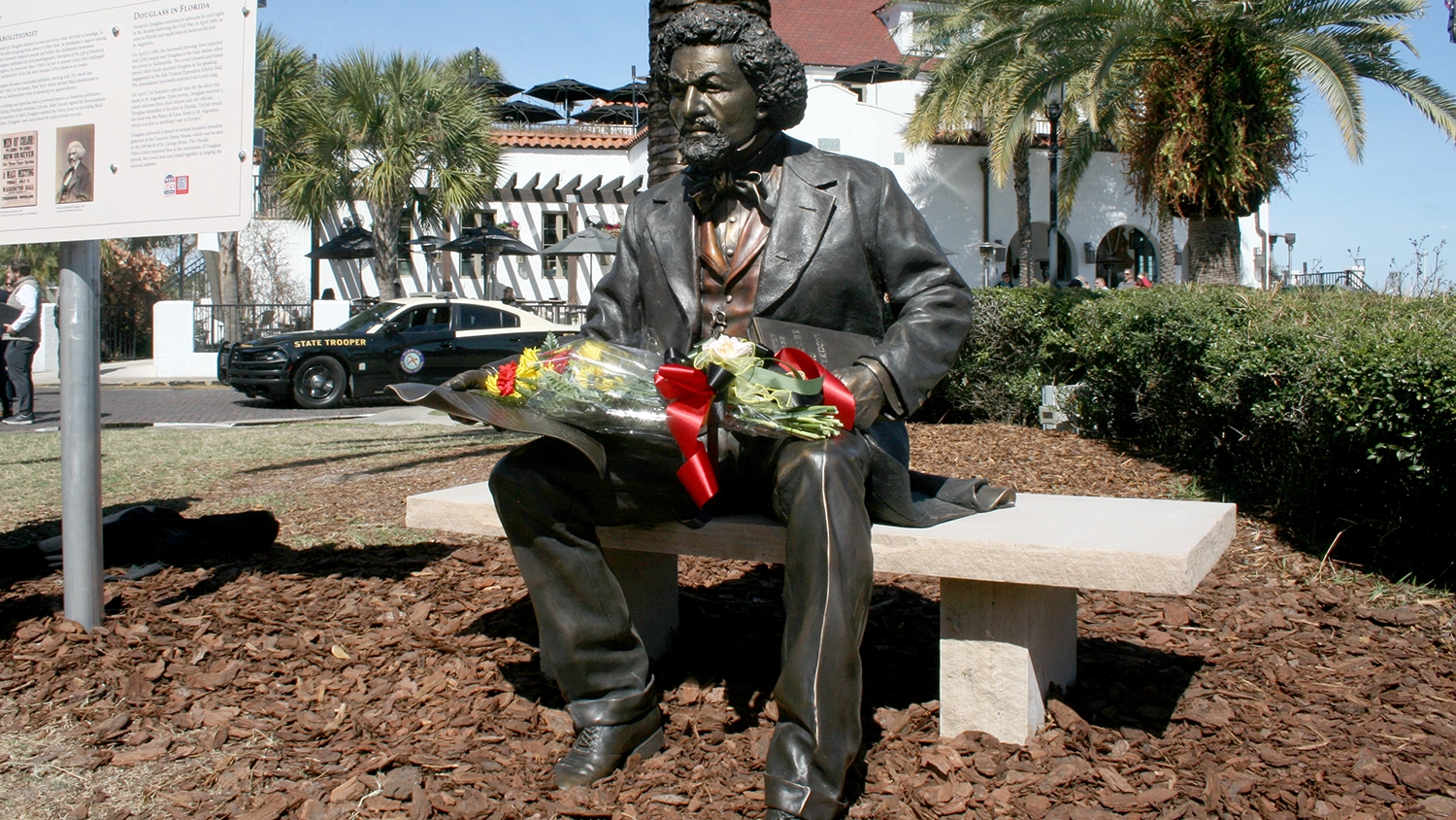 Statue of Frederick Douglass.