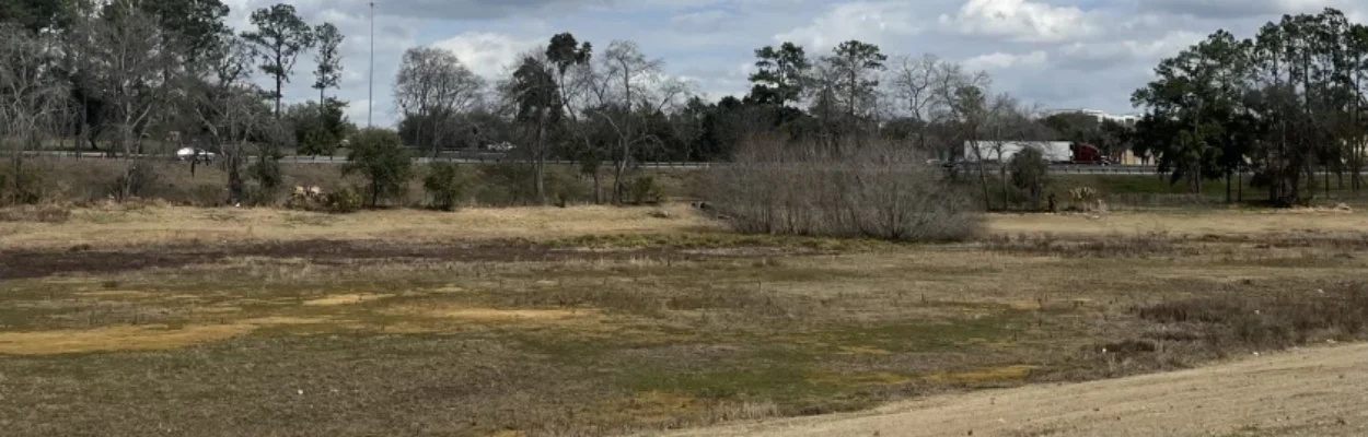 A pond suffering from a water shortage