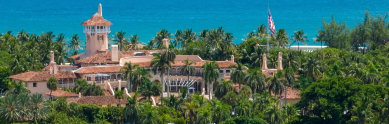 Aerial view of Mar-a-Lago, President Donald Trump's club and private residence.