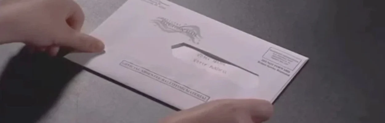 A vote-by-mail ballot in Duval County.