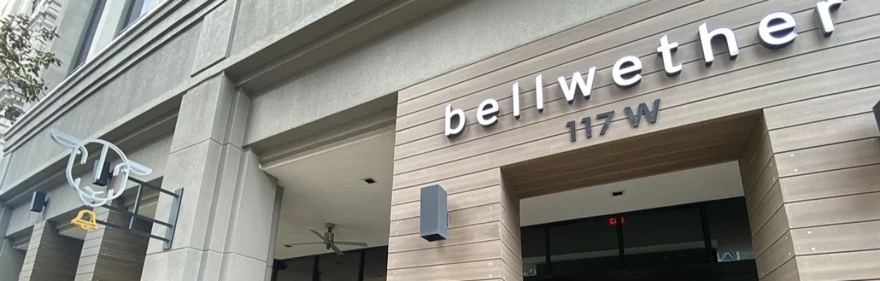 The front entrance to Bellwether