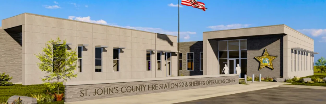 The planned Fire Station 22 in St. Johns County