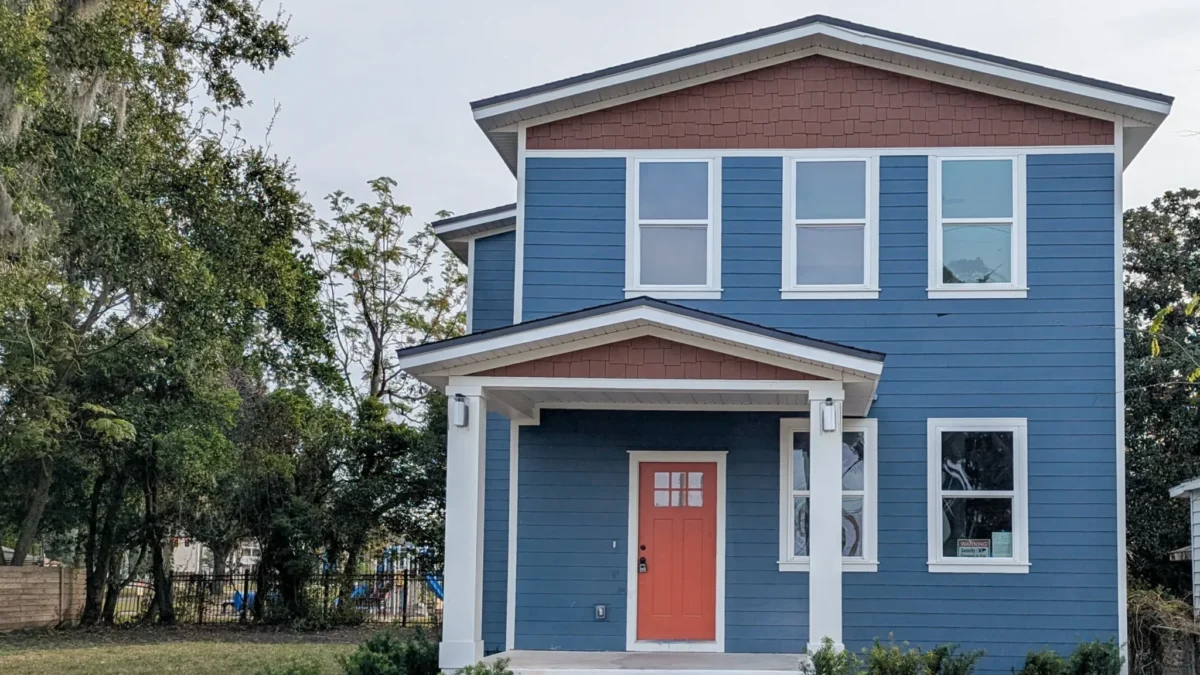 A home designed for a low-income homebuyer.
